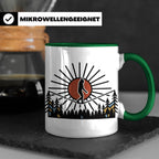Bigfoot Tasse mit Slackline Motiv | Sasquatch Kaffeetasse fü – Grün [farbe:grün]