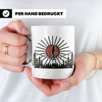 Bigfoot Tasse mit Slackline Motiv | Sasquatch Kaffeetasse fü – Weiß [farbe:weiß]
