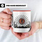 Bigfoot Tasse mit Slackline Motiv | Sasquatch Kaffeetasse fü – Rot [farbe:rot]