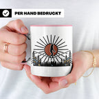 Bigfoot Tasse mit Slackline Motiv | Sasquatch Kaffeetasse fü – Rosa [farbe:rosa]