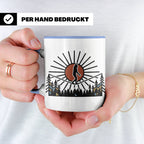 Bigfoot Tasse mit Slackline Motiv | Sasquatch Kaffeetasse fü – Blau [farbe:blau]