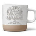 Schafkopf Tasse Man reiche mir die Karten der König will vernichten -  – Bild 1