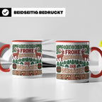 Frohe Arschnachten Tasse für Weinlöcher | Lustiges Ugly Chri – Rot [farbe:rot]