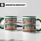 Frohe Arschnachten Tasse für Weinlöcher | Lustiges Ugly Chri – Grün [farbe:grün]