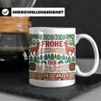 Frohe Arschnachten Tasse für Weinlöcher | Lustiges Ugly Chri – Weiß [farbe:weiß]