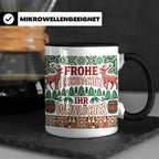 Frohe Arschnachten Tasse für Weinlöcher | Lustiges Ugly Chri – Schwarz [farbe:schwarz]