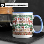 Frohe Arschnachten Tasse für Weinlöcher | Lustiges Ugly Chri – Blau [farbe:blau]