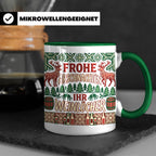 Frohe Arschnachten Tasse für Weinlöcher | Lustiges Ugly Chri – Grün [farbe:grün]