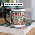 Frohe Arschnachten Tasse für Weinlöcher | Lustiges Ugly Chri – Schwarz [farbe:schwarz]