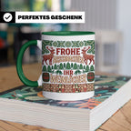 Frohe Arschnachten Tasse für Weinlöcher | Lustiges Ugly Chri – Grün [farbe:grün]