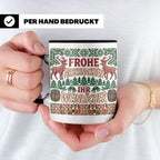 Frohe Arschnachten Tasse für Weinlöcher | Lustiges Ugly Chri – Schwarz [farbe:schwarz]