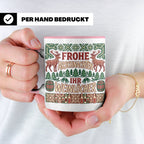 Frohe Arschnachten Tasse für Weinlöcher | Lustiges Ugly Chri – Rosa [farbe:rosa]