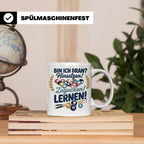 Billard Tasse mit Spruch Bin ich dran Hinsetzen Zugucken Ler – Weiß [farbe:weiß]