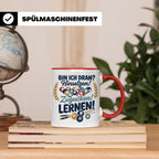 Billard Tasse mit Spruch Bin ich dran Hinsetzen Zugucken Ler – Rot [farbe:rot]