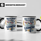 Billard Tasse mit Spruch Bin ich dran Hinsetzen Zugucken Ler – Schwarz [farbe:schwarz]