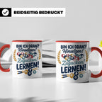 Billard Tasse mit Spruch Bin ich dran Hinsetzen Zugucken Ler – Rot [farbe:rot]