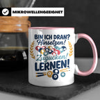 Billard Tasse mit Spruch Bin ich dran Hinsetzen Zugucken Ler – Rosa [farbe:rosa]
