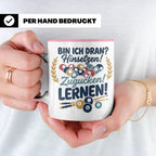 Billard Tasse mit Spruch Bin ich dran Hinsetzen Zugucken Ler – Rosa [farbe:rosa]