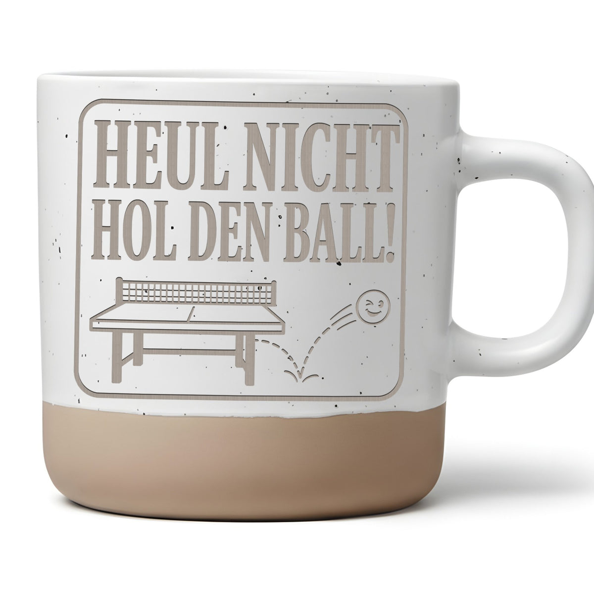 Tischtennis Tasse Heul nicht hol den Ball - Lustiges Geschenk für Tisc – Bild 1