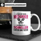 Schlaf mit Mechaniker Tasse - Kfz Schrauber Tuning Geschenki – Weiß [farbe:weiß]