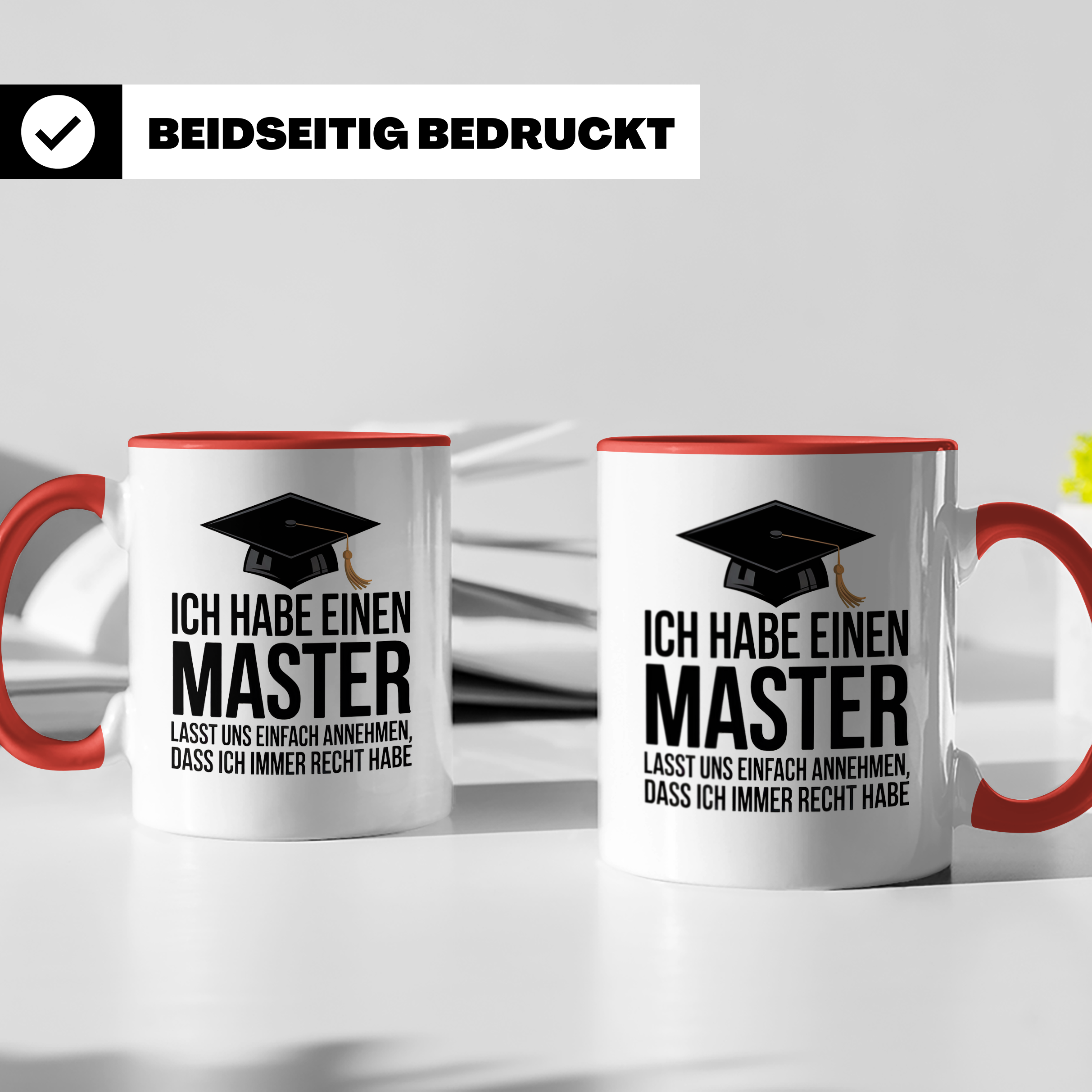 Master Tasse - Ich Habe Einen Master Lass Uns Einfach Annehmen Abschluss Geschenkidee Studenten Abschlussfeier Studium Sprüche