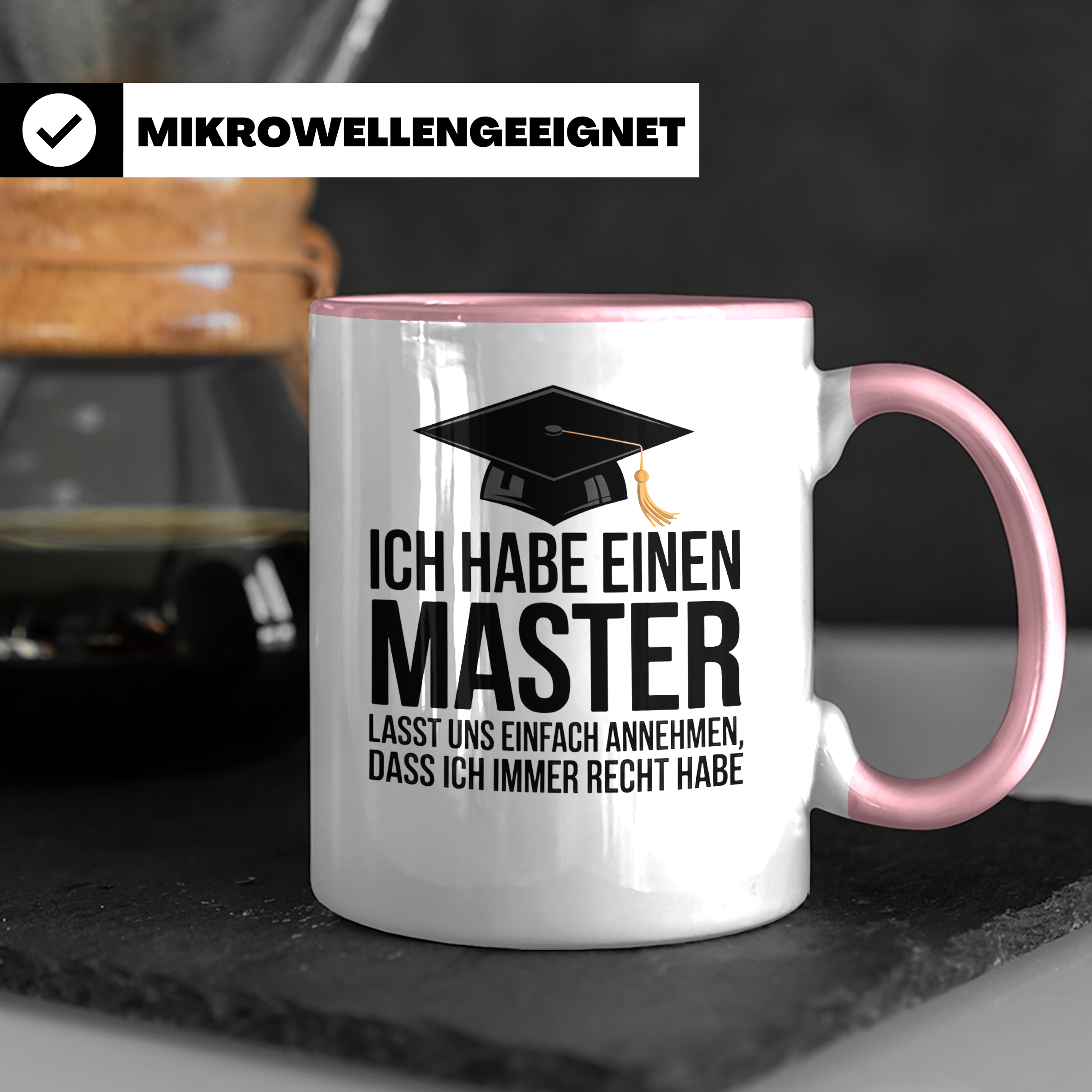 Master Tasse - Ich Habe Einen Master Lass Uns Einfach Annehmen Abschluss Geschenkidee Studenten Abschlussfeier Studium Sprüche