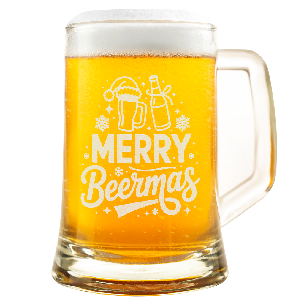 Merry Beermas Lustiges Weihnachtsgeschenk Für Männer Bierkrug Lustiger Spruch Weihnachten