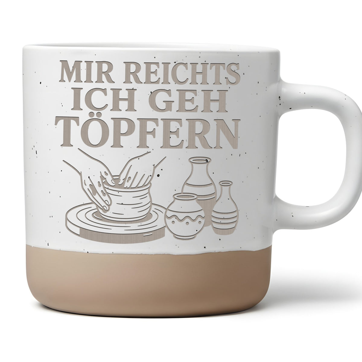 Mir reichts ich geh töpfern Tasse - Geschenk für Töpferin & Kunsthandw – Bild 1