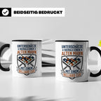 Billard Tasse Alter Mann mit Cue Spruch | Lustiges Poolbilla – Schwarz [farbe:schwarz]