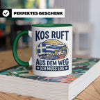 Kos Tasse mit Spruch 'Kos ruft ich muss los' | Griechenland  – Grün [farbe:grün]