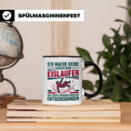 Eislaufen Tasse mit Spruch Keine Fehler kreative Entscheidun – Schwarz [farbe:schwarz]