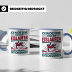 Eislaufen Tasse mit Spruch Keine Fehler kreative Entscheidun – Blau [farbe:blau]