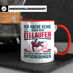 Eislaufen Tasse mit Spruch Keine Fehler kreative Entscheidun – Rot [farbe:rot]