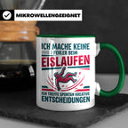 Eislaufen Tasse mit Spruch Keine Fehler kreative Entscheidun – Grün [farbe:grün]