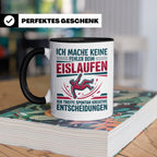 Eislaufen Tasse mit Spruch Keine Fehler kreative Entscheidun – Schwarz [farbe:schwarz]