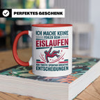 Eislaufen Tasse mit Spruch Keine Fehler kreative Entscheidun – Rot [farbe:rot]