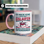 Eislaufen Tasse mit Spruch Keine Fehler kreative Entscheidun – Rosa [farbe:rosa]