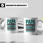 Papa Tasse: Du bist mehr als der Hammer, der ganze Werkzeugk – Weiß [farbe:weiß]