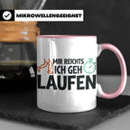 Läufer Tasse mit Spruch Mir reichts ich geh laufen, Geschenk – Rosa [farbe:rosa]
