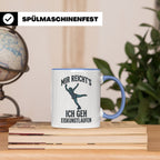 Eiskunstlauf Tasse mit Spruch Mir reicht's Ich geh Eiskunstl – Blau [farbe:blau]