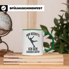 Eiskunstlauf Tasse mit Spruch Mir reicht's Ich geh Eiskunstl – Grün [farbe:grün]
