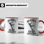 Eiskunstlauf Tasse mit Spruch Mir reicht's Ich geh Eiskunstl – Rot [farbe:rot]