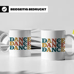 Breakdance Tasse für B-Boys & B-Girls, Retro Hip Hop Becher, – Weiß [farbe:weiß]