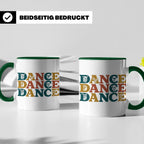 Breakdance Tasse für B-Boys & B-Girls, Retro Hip Hop Becher, – Grün [farbe:grün]