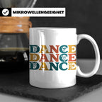 Breakdance Tasse für B-Boys & B-Girls, Retro Hip Hop Becher, – Weiß [farbe:weiß]