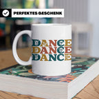 Breakdance Tasse für B-Boys & B-Girls, Retro Hip Hop Becher, – Weiß [farbe:weiß]