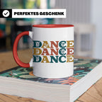 Breakdance Tasse für B-Boys & B-Girls, Retro Hip Hop Becher, – Rot [farbe:rot]
