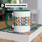 Breakdance Tasse für B-Boys & B-Girls, Retro Hip Hop Becher, – Grün [farbe:grün]
