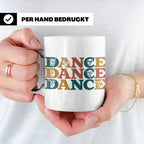 Breakdance Tasse für B-Boys & B-Girls, Retro Hip Hop Becher, – Weiß [farbe:weiß]