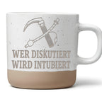 Wer diskutiert wird intubiert Tasse - Lustiges Anästhesie Geschenk für – Bild 1